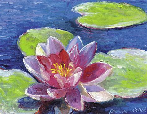 how to paint a lily|painting lily pads in acrylic.